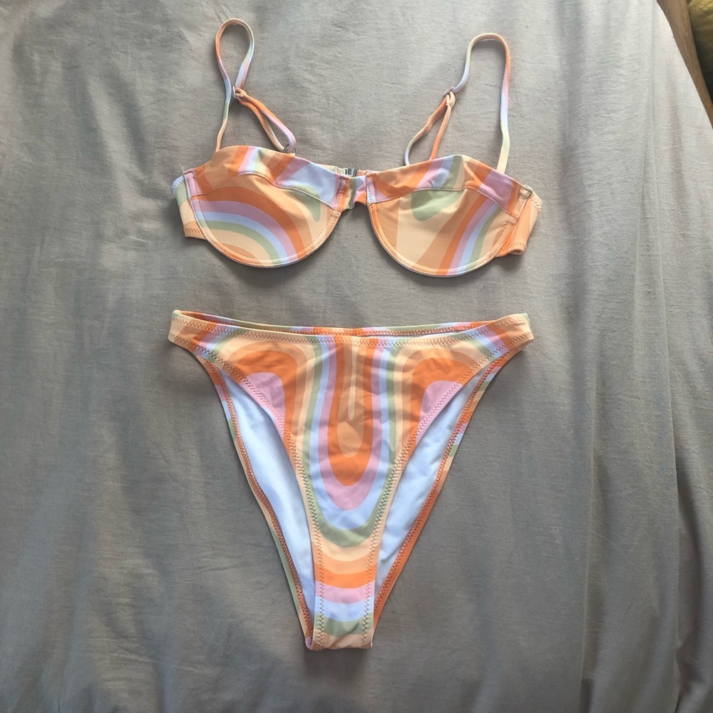 Grey Bandit Rainbow Dreams Bikini Set 🌈🍦
